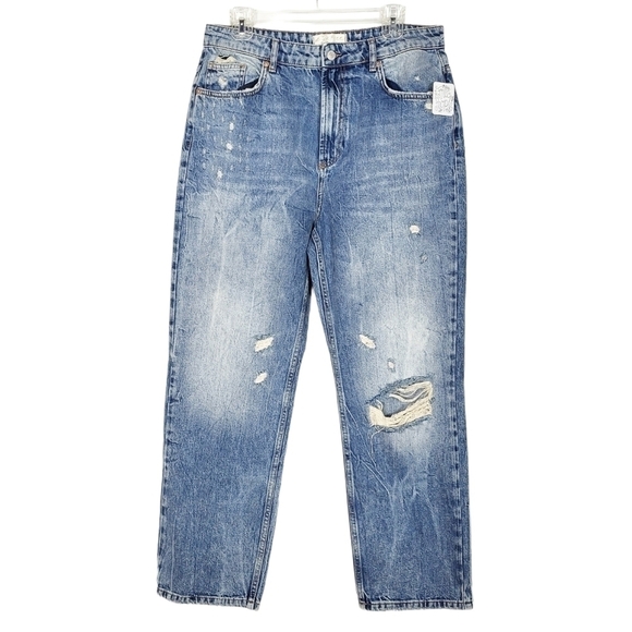 Free People Denim - FREE PEOPLE Dakota Straight Leg Jeans indigo NWT trendy